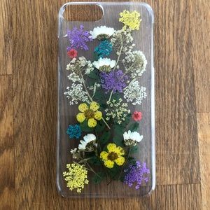 I phone 8 plus phone case flower design